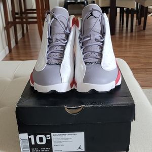 Air Jordan 13 white/black true-red cement grey
